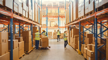 Retail Warehouse full of Shelves with Goods in Cardboard Boxes, Workers Scan and Sort Packages, Move Inventory with Pallet Trucks and Forklifts. Product Distribution Delivery Center.

------

Armazém de Varejo cheio de prateleiras com mercadorias em caixas de papelão, pacotes de varredura de trabalhadores e pacotes de classificação, inventário de movimento com caminhões de paletes e empilhadeiras. Centro de Entrega de Distribuição, trabalhador de logistica

Foto: iStockphoto